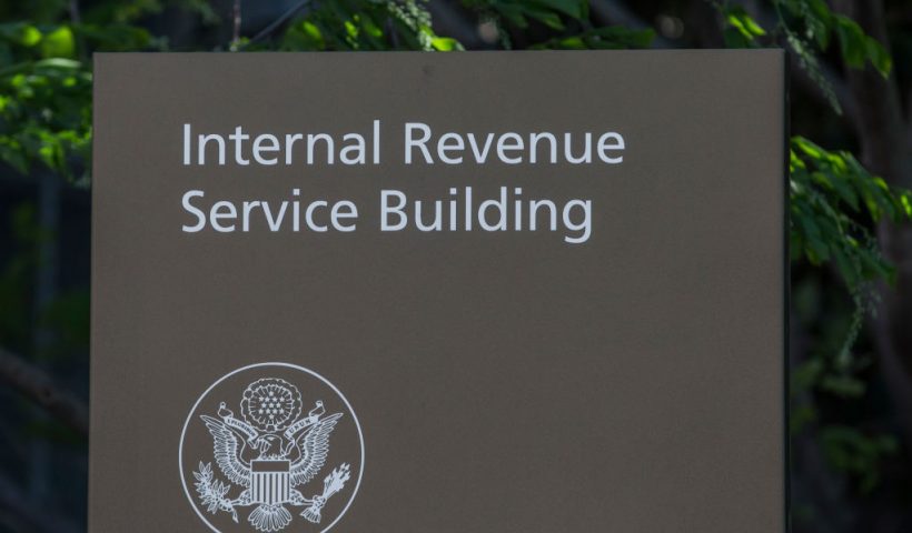 WASHINGTON, DC - APRIL 15: The Internal Revenue Service (IRS) building stands on April 15, 2019 in Washington, DC. April 15 is the deadline in the United States for residents to file their income tax returns. (Photo by Zach Gibson/Getty Images)