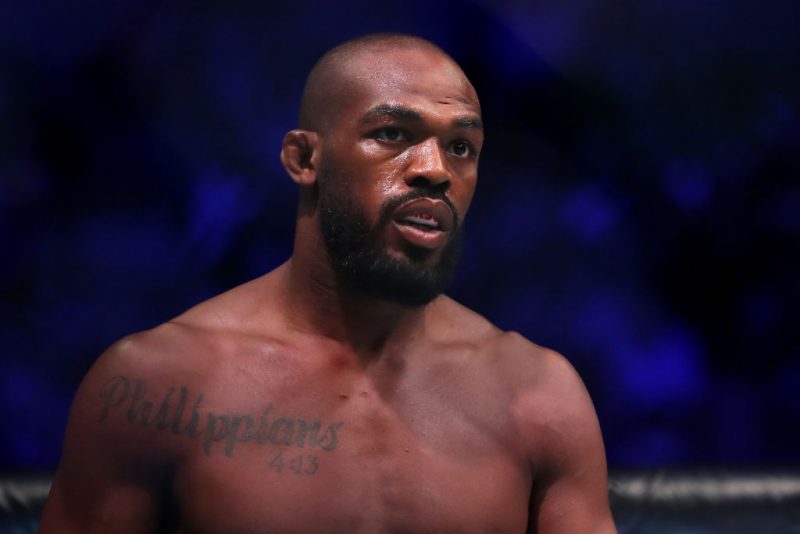 LAS VEGAS, NEVADA - JULY 06: Jon Jones of the United States looks on prior to his UFC Light Heavyweight Title bout against Thiago Santos of Brazil at T-Mobile Arena on July 06, 2019 in Las Vegas, Nevada. Jones defeated Santos by decision. (Photo by Sean M. Haffey/Getty Images)