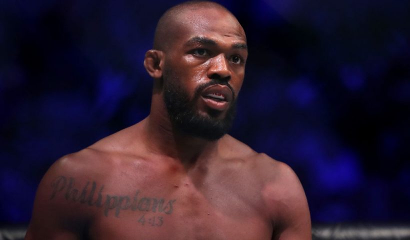 LAS VEGAS, NEVADA - JULY 06: Jon Jones of the United States looks on prior to his UFC Light Heavyweight Title bout against Thiago Santos of Brazil at T-Mobile Arena on July 06, 2019 in Las Vegas, Nevada. Jones defeated Santos by decision. (Photo by Sean M. Haffey/Getty Images)