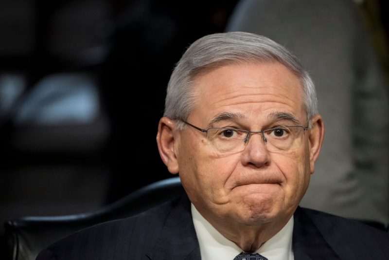 WASHINGTON, DC - MARCH 10: Committee chairman Sen. Bob Menendez (D-NJ) attends a Senate Foreign Relations Committee hearing on Capitol Hill March 10, 2022 in Washington, DC. The hearing, titled Examining U.S. Security Cooperation and Assistance, included a discussion about the Russian invasion of Ukraine and the U.S. response. (Photo by Drew Angerer/Getty Images)