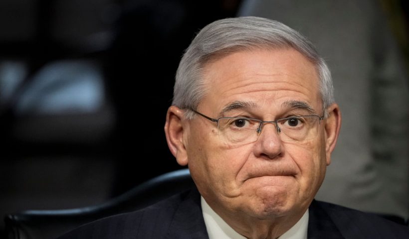 WASHINGTON, DC - MARCH 10: Committee chairman Sen. Bob Menendez (D-NJ) attends a Senate Foreign Relations Committee hearing on Capitol Hill March 10, 2022 in Washington, DC. The hearing, titled Examining U.S. Security Cooperation and Assistance, included a discussion about the Russian invasion of Ukraine and the U.S. response. (Photo by Drew Angerer/Getty Images)