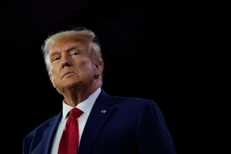 WASHINGTON, DC - JUNE 24: Republican presidential candidate former U.S. President Donald Trump speaks at the Faith and Freedom Road to Majority conference at the Washington Hilton on June 24, 2023 in Washington, DC. Trump spoke on a range of topics to an audience of conservative evangelical Christians. (Photo by Drew Angerer/Getty Images)