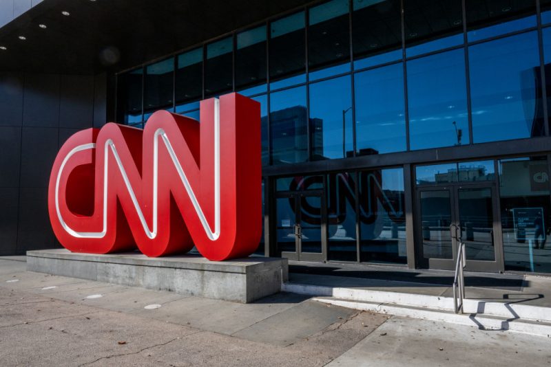 ATLANTA, GEORGIA - NOVEMBER 17: An exterior view of the world headquarters for the Cable News Network (CNN) on November 17, 2022 in Atlanta, Georgia. CNN's CEO and Chairman, Chris Licht, has confirmed that the company will begin layoffs in early December. (Photo by Brandon Bell/Getty Images)