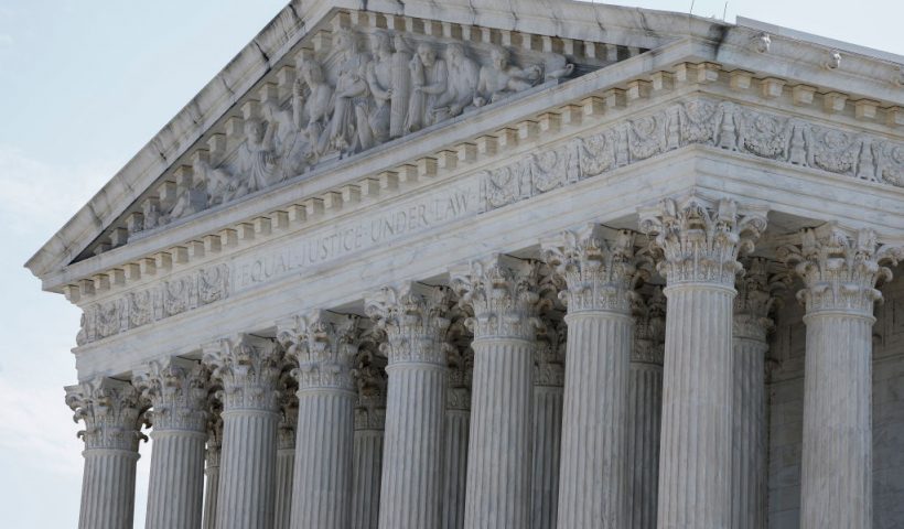 WASHINGTON, DC - JUNE 14: The U.S. Supreme Court Building stands on June 14, 2024 in Washington, DC. The Court released opinions for several cases today including a 6-3 decision striking down a federal ban on bump stocks instituted by U.S. President Donald Trump after the 2017 mass shooting at the Route 91 Harvest music festival in Las Vegas. (Photo by Anna Moneymaker/Getty Images)