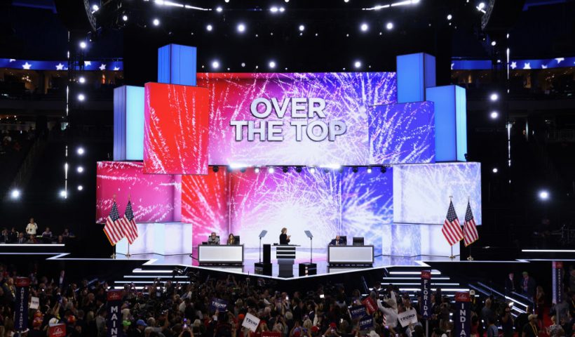 MILWAUKEE, WISCONSIN - JULY 15: Secretary of the Convention Vicki Drummond appears on stage after Republican presidential candidate, former U.S. President Donald Trump receives enough votes on the first day of the Republican National Convention at the Fiserv Forum on July 15, 2024 in Milwaukee, Wisconsin. Delegates, politicians, and the Republican faithful are in Milwaukee for the annual convention, concluding with former President Donald Trump accepting his party's presidential nomination. The RNC takes place from July 15-18. (Photo by Chip Somodevilla/Getty Images)