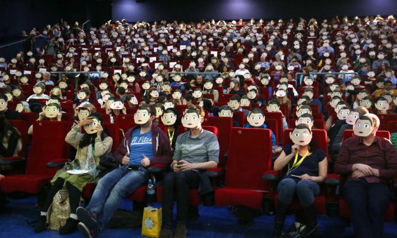 LONDON, ENGLAND - APRIL 25: General view of the movie theatre prior the 'Frank' screening during the Sundance London Film and Music Festival 2014 at 02 Arena on April 25, 2014 in London, England. (Photo by Tim P. Whitby/Getty Images for Sundance)