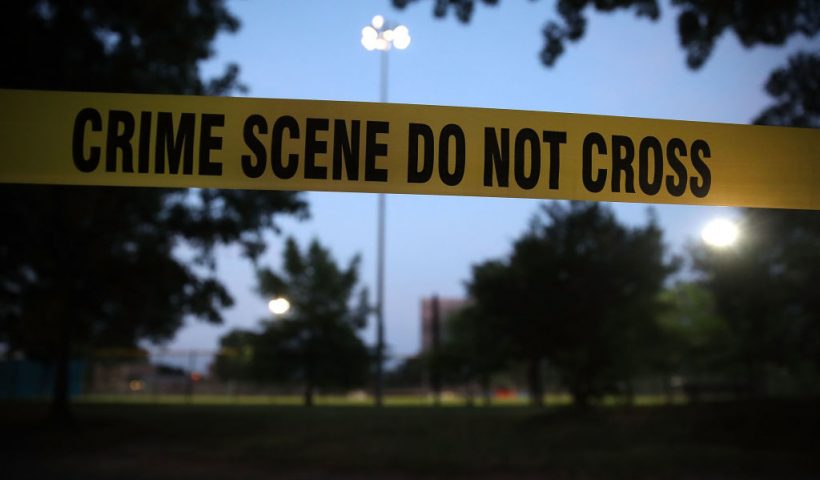 ALEXANDRIA, VA - JUNE 15: Crime scene tape surrounds the Eugene Simpson Field, the site where a gunman opened fire June 15, 2017 in Alexandria, Virginia. Multiple injuries were reported from the instance, the site where a congressional baseball team was holding an early morning practice, including House Republican Whip Steve Scalise (R-LA) who was shot in the hip.