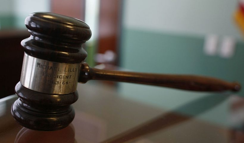 MIAMI - FEBRUARY 02: A judges gavel rests on top of a desk in the courtroom of the newly opened Black Police Precinct and Courthouse Museum February 3, 2009 in Miami, Florida. The museum is located in the only known structure in the nation that was designed, devoted to and operated as a separate station house and municipal court for African-Americans. In September 1944, the first black patrolmen were sworn in as emergency policemen to enforce the law in what was then called the "Central Negro District." The precinct building opened in May 1950 to provide a station house for the black policemen and a courtroom for black judges in which to adjudicate black defendants. The building operated from 1950 until its closing in 1963. (Photo by Joe Raedle/Getty Images)