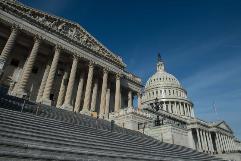 The US Capitol is seen in Washington, DC, on January 3, 2018 before the opening of the second session of the 115th Congress. - The US Congress hits the ground running as its 2018 session kicks off, with President Donald Trump facing a two-week deadline to forge a compromise between Republicans and Democrats on immigration reform and the budget. (Photo by NICHOLAS KAMM / AFP) (Photo by NICHOLAS KAMM/AFP via Getty Images)