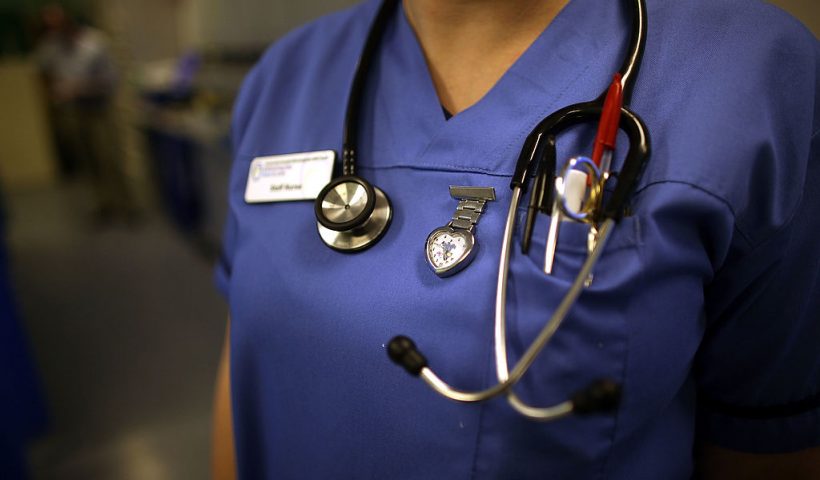 BIRMINGHAM, ENGLAND - MARCH 16: Nurses in the accident and emergency dept of Selly Oak Hospital work during a busy shift on March 16, 2010 in Birmingham, England. As the UK gears up for one of the most hotly contested general elections in recent history it is expected that that the economy, immigration, industry, the NHS and education are likely to form the basis of many of the debates. (Photo by Christopher Furlong/Getty Images)