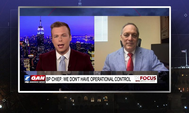 Video still from Rep. Andy Biggs' interview with In Focus on One America News Network