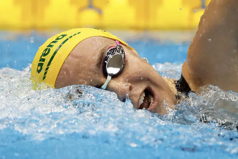 Australia's Ariarne Titmus in action during the women's 800m freestyle final REUTERS/Issei Kato/File Photo