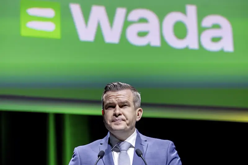 World Anti-Doping Agency (WADA) President, Witold Banka attends the World Anti-Doping Agency Symposium in Lausanne, Switzerland, March 12, 2024. REUTERS/Denis Balibouse/File Photo