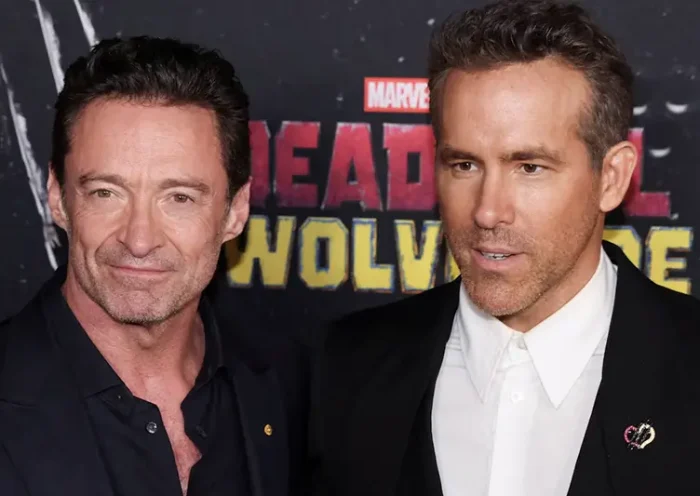 Hugh Jackman and Ryan Reynolds attend the premiere of 'Deadpool and Wolverine' in New York City, New York, U.S., July 22, 2024. REUTERS/Caitlin Ochs/File Photo