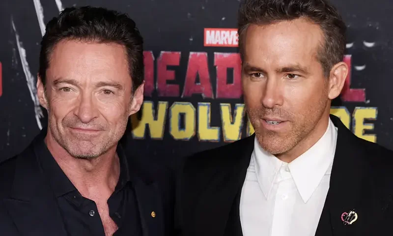 Hugh Jackman and Ryan Reynolds attend the premiere of 'Deadpool and Wolverine' in New York City, New York, U.S., July 22, 2024. REUTERS/Caitlin Ochs/File Photo