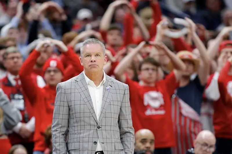 Ohio State Buckeyes head coach Chris Holtmann watches the game during the second half against the Illinois Fighting Illini at Value City Arena. Mandatory Credit: Joseph Maiorana-USA TODAY Sports/File Photo