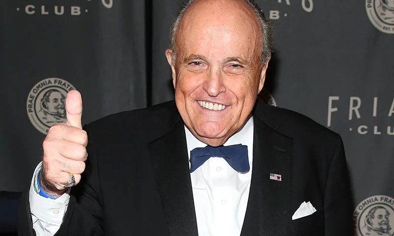 NEW YORK, NEW YORK - MAY 26: Rudy Giulianiattends the Friars Club gala honoring Tracy Morgan with the Entertainment Icon Award at The Ziegfeld Ballroom on May 26, 2022 in New York City. (Photo by Rob Kim/Getty Images)