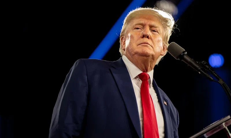 DALLAS, TEXAS - AUGUST 06: Former U.S. President Donald Trump speaks at the Conservative Political Action Conference (CPAC) at the Hilton Anatole on August 06, 2022 in Dallas, Texas. CPAC began in 1974, and is a conference that brings together and hosts conservative organizations, activists, and world leaders in discussing current events and future political agendas. (Photo by Brandon Bell/Getty Images)