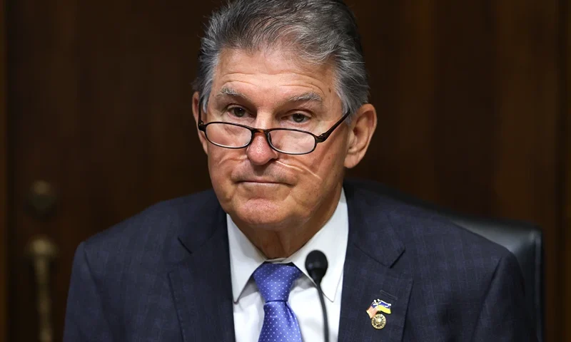 Joe Manchin Attends Senate Energy And Natural Resources Committee Hearing WASHINGTON, DC - SEPTEMBER 22: U.S. Sen. Joe Manchin (D-WV), Chairman of the Senate Energy and Natural Resources Committee, presides over a hearing on battery technology, at the Dirksen Senate Office Building on September 22, 2022 in Washington, DC. The Committee held the hearing to examine opportunities and challenges in deploying innovative battery and non-battery technologies for energy storage. (Photo by Kevin Dietsch/Getty Images)