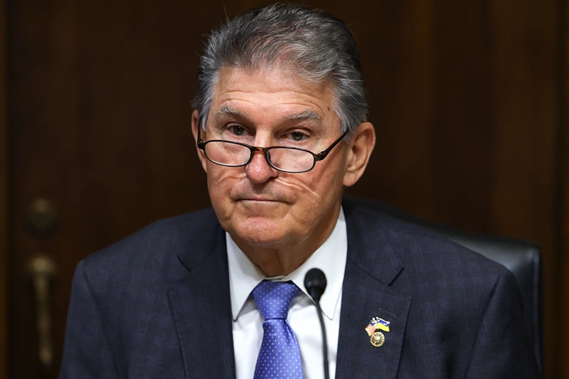 Joe Manchin Attends Senate Energy And Natural Resources Committee Hearing
WASHINGTON, DC - SEPTEMBER 22: U.S. Sen. Joe Manchin (D-WV), Chairman of the Senate Energy and Natural Resources Committee, presides over a hearing on battery technology, at the Dirksen Senate Office Building on September 22, 2022 in Washington, DC. The Committee held the hearing to examine opportunities and challenges in deploying innovative battery and non-battery technologies for energy storage. (Photo by Kevin Dietsch/Getty Images)