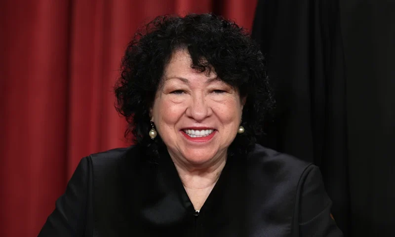 The U.S. Supreme Court Poses For Official Group Photo WASHINGTON, DC - OCTOBER 07: United States Supreme Court Associate Justice Sonia Sotomayor poses for an official portrait at the East Conference Room of the Supreme Court building on October 7, 2022 in Washington, DC. The Supreme Court has begun a new term after Associate Justice Ketanji Brown Jackson was officially added to the bench in September. (Photo by Alex Wong/Getty Images)