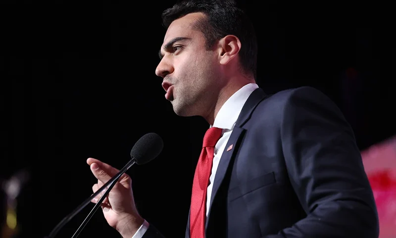 GOP Candidates Attend Arizona Republican Party Election Night Event SCOTTSDALE, ARIZONA - NOVEMBER 08: Arizona Attorney General candidate Abe Hamedeh speaks during a Republican election night gathering at The Scottsdale Resort at McCormick Ranch on November 08, 2022 in Scottsdale, Arizona. Election results continue to come in the race for Arizona Governor between Kari Lake and Democratic challenger Katie Hobbs. (Photo by Justin Sullivan/Getty Images)