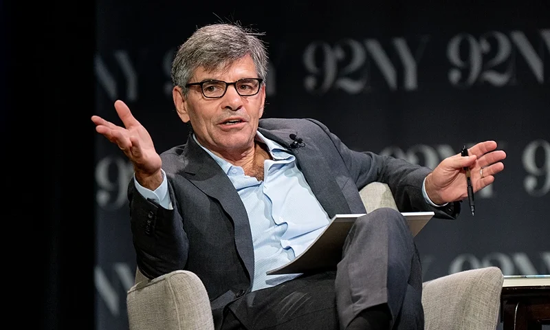 NEW YORK, NEW YORK - SEPTEMBER 12: George Stephanopoulos with Arthur C. Brooks and Oprah Winfrey discuss "Build The Life You Want" at The 92nd Street Y, New York on September 12, 2023 in New York City. (Photo by Roy Rochlin/Getty Images)