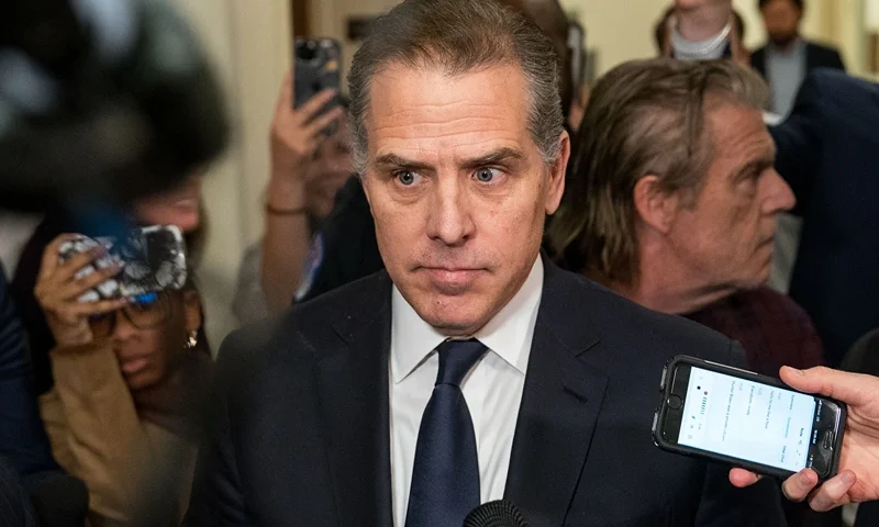 House Oversight Committee Considers Citing Hunter Biden For Contempt Of Congress WASHINGTON, DC - JANUARY 10: Hunter Biden, son of U.S. President Joe Biden, departs a House Oversight Committee meeting at Capitol Hill on January 10, 2024 in Washington, DC. The committee is meeting today as it considers citing him for Contempt of Congress. (Photo by Kent Nishimura/Getty Images)