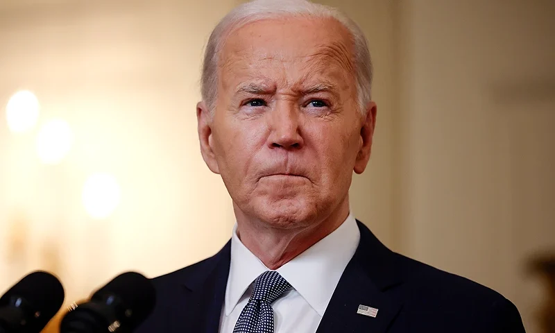 WASHINGTON, DC - MAY 31: U.S. President Joe Biden delivers remarks on former U.S. President Donald Trump’s guilty verdict in his hush-money trial before speaking on the Middle East at the White House on May 31, 2024 in Washington, DC. Biden said Trump had a fair trial and an impartial jury found him guilty on all 34 counts and added it is dangerous for anyone to say the trial was rigged. (Photo by Chip Somodevilla/Getty Images)