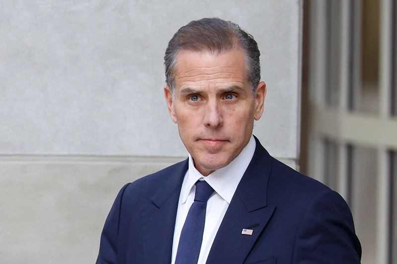 Jury Selection Begins In Hunter Biden Gun Trial
WILMINGTON, DELAWARE - JUNE 03: Hunter Biden, son of U.S. President Joe Biden departs the J. Caleb Boggs Federal Building on June 03, 2024 in Wilmington, Delaware. Biden is standing trial for felony gun charges. (Photo by Anna Moneymaker/Getty Images)