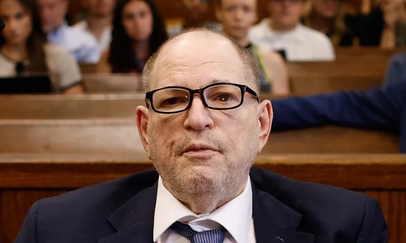 NEW YORK, NEW YORK - JULY 19: Former film producer Harvey Weinstein appears in Manhattan Criminal Court on July 19, 2024 in New York City. Prosecutors are preparing to retry the former movie mogul following the reversal of his 2020 rape conviction. (Photo by Kena Betancur-Pool/Getty Images)