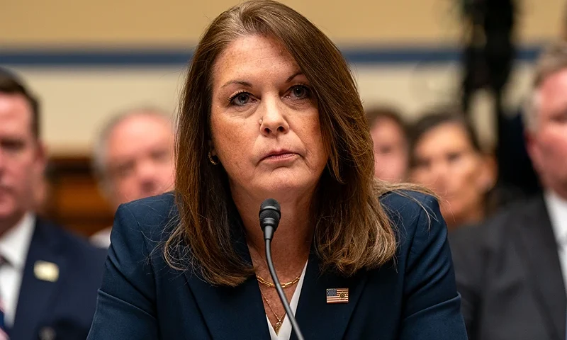 WASHINGTON, DC - JULY 22: United States Secret Service Director Kimberly Cheatle testifies before the House Oversight and Accountability Committee during a hearing at the Rayburn House Office Building on July 22, 2024 in Washington, DC. The beleaguered leader of the United States Secret Service has vowed cooperation with all investigations into the agency following the attempted assassination of former President Donald Trump. (Photo by Kent Nishimura/Getty Images)