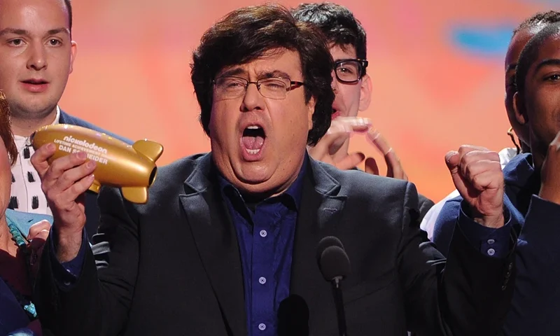 Nickelodeon's 27th Annual Kids' Choice Awards - Show LOS ANGELES, CA - MARCH 29: Writer/producer Dan Schneider (C) accepts the Lifetime Achievement Award onstage with actors Maree Cheatham and Christopher Massey onstage during Nickelodeon's 27th Annual Kids' Choice Awards held at USC Galen Center on March 29, 2014 in Los Angeles, California. (Photo by Kevin Winter/Getty Images)