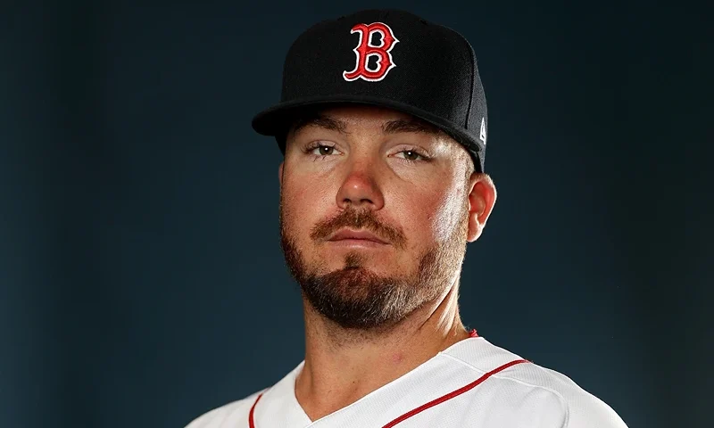 Boston Red Sox Photo Day FT. MYERS, FL - FEBRUARY 20: : Austin Maddox #62 of the Boston Red Sox poses for a portrait during the Boston Red Sox photo day on February 20, 2018 at JetBlue Park in Ft. Myers, Florida. (Photo by Elsa/Getty Images)