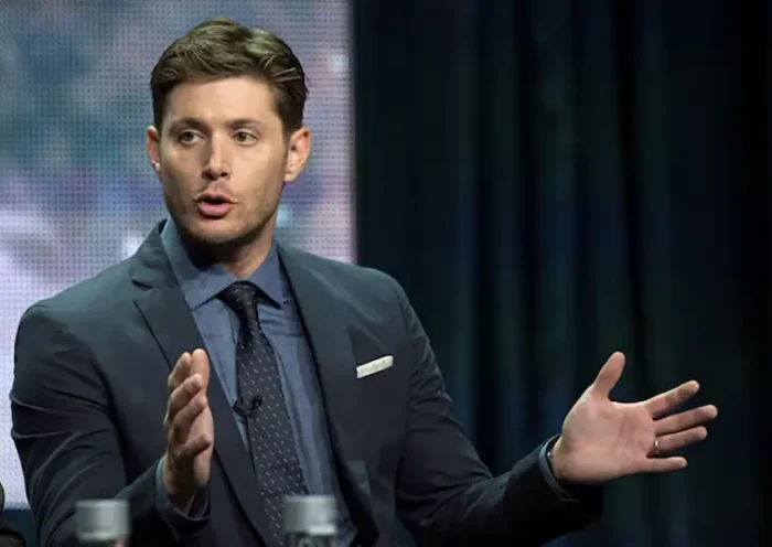 Cast member Jensen Ackles speaks at a panel for The CW television series "Supernatural" during the Television Critics Association Cable Summer Press Tour in Beverly Hills, California July 18, 2014. REUTERS/Mario Anzuoni/File Photo