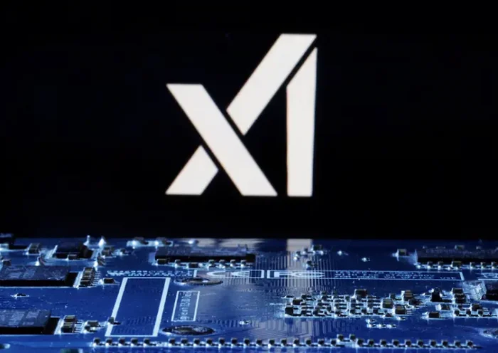 xAI logo is seen near computer motherboard in this illustration taken January 8, 2024. REUTERS/Dado Ruvic/Illustration/File Photo