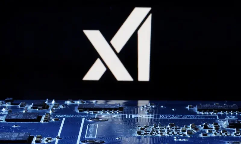 xAI logo is seen near computer motherboard in this illustration taken January 8, 2024. REUTERS/Dado Ruvic/Illustration/File Photo