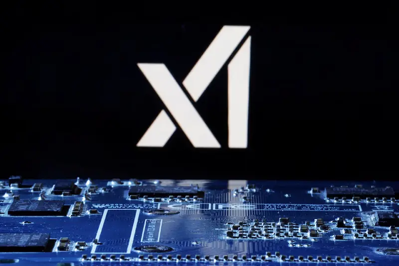 xAI logo is seen near computer motherboard in this illustration taken January 8, 2024. REUTERS/Dado Ruvic/Illustration/File Photo