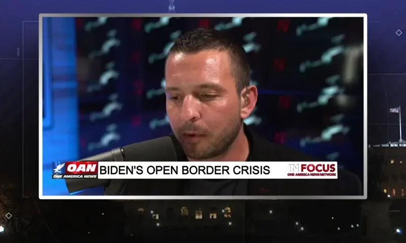 Video still from In Focus on One America News Network during an interview with the guest, Ryan Matta.