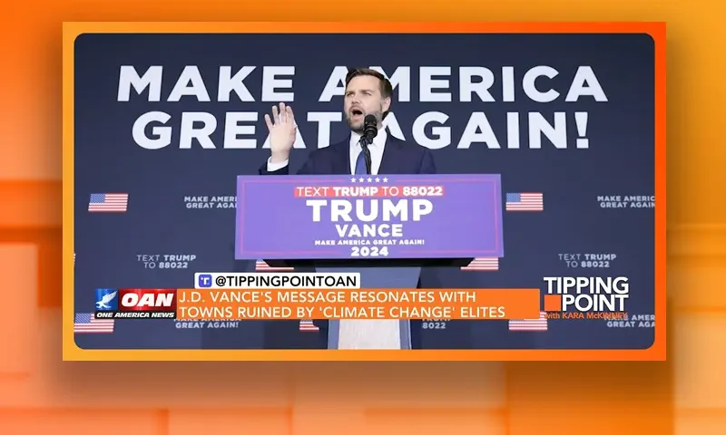 Video still from Tipping Point on One America News Network