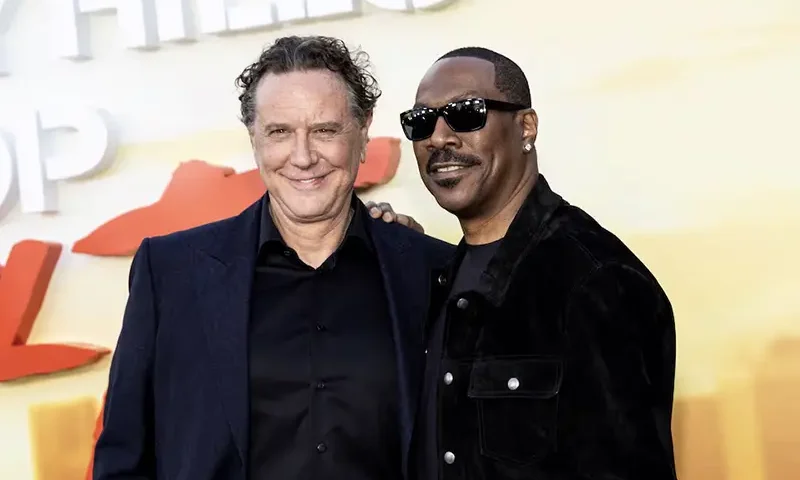 Judge Reinhold and Eddie Murphy attend the World premiere of "Beverly Hills Cop: Axel F" at the Wallis Annenberg Center for the Performing Arts in Beverly Hills, California, U.S. June 20, 2024. REUTERS/Aude Guerrucci/File Photo