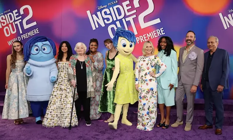 Liza Lapira, June Squibb, Yvette Nicole Brown, Maya Hawke ,Kensington Tallman, Amy Poehler, Ayo Edebiri, Tony Hale and Lewis Black attend the world premiere of the film "Inside Out 2" in Los Angeles, California, U.S., June 10, 2024. REUTERS/Mario Anzuoni/File Photo